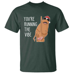 Marcus The Worm Robert Meme Christmas T Shirt You Are Running The Vibe TS14 Dark Forest Green Print Your Wear