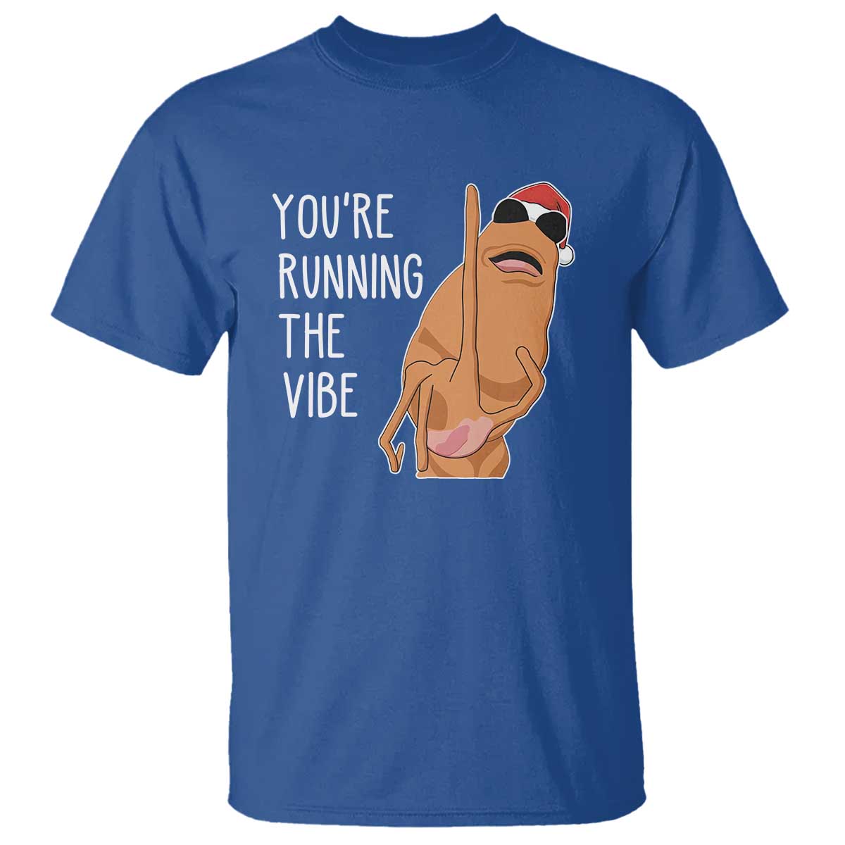 Marcus The Worm Robert Meme Christmas T Shirt You Are Running The Vibe TS14 Royal Blue Print Your Wear