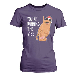 Marcus The Worm Robert Meme Christmas T Shirt For Women You Are Running The Vibe TS14 Purple Print Your Wear