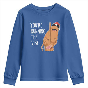 Marcus The Worm Robert Meme Christmas Youth Sweatshirt You Are Running The Vibe TS14 Royal Blue Print Your Wear