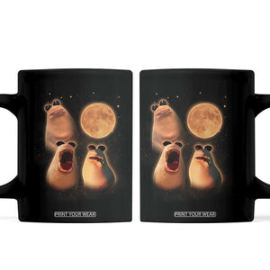 Marcus The Worm Meme Coffee Mug Funny Howling At Moon TS14 Black Print Your Wear