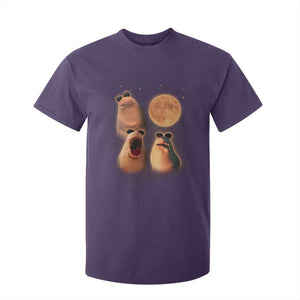 Marcus The Worm Meme T Shirt For Kid Funny Howling At Moon TS14 Purple Print Your Wear