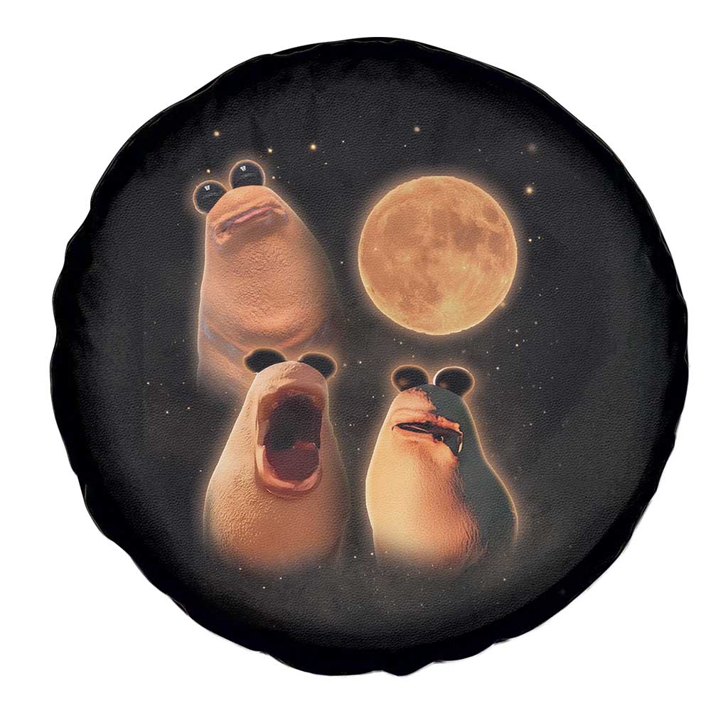 Marcus The Worm Meme Spare Tire Cover Funny Howling At Moon TS14 Print Your Wear