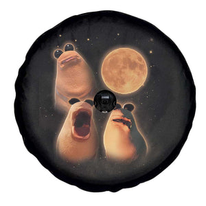 Marcus The Worm Meme Spare Tire Cover Funny Howling At Moon TS14 Print Your Wear