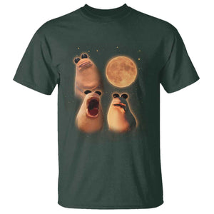 Marcus The Worm Meme T Shirt Funny Howling At Moon TS14 Dark Forest Green Print Your Wear