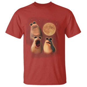 Marcus The Worm Meme T Shirt Funny Howling At Moon TS14 Red Print Your Wear