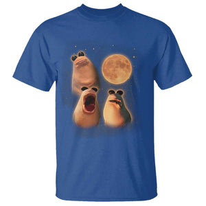 Marcus The Worm Meme T Shirt Funny Howling At Moon TS14 Royal Blue Print Your Wear