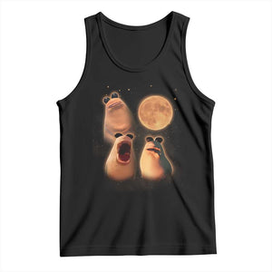 Marcus The Worm Meme Tank Top Funny Howling At Moon TS14 Black Print Your Wear