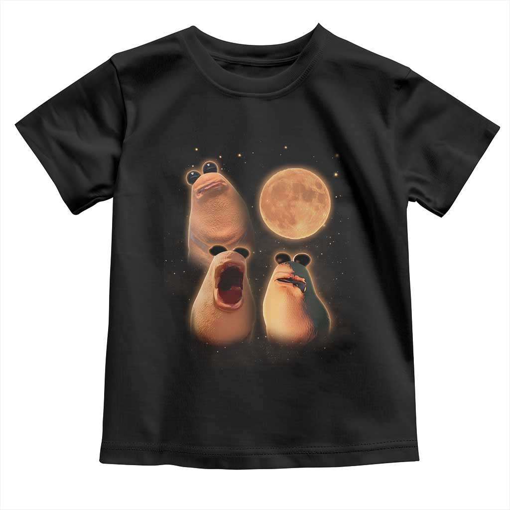 Marcus The Worm Meme Toddler T Shirt Funny Howling At Moon TS14 Black Print Your Wear