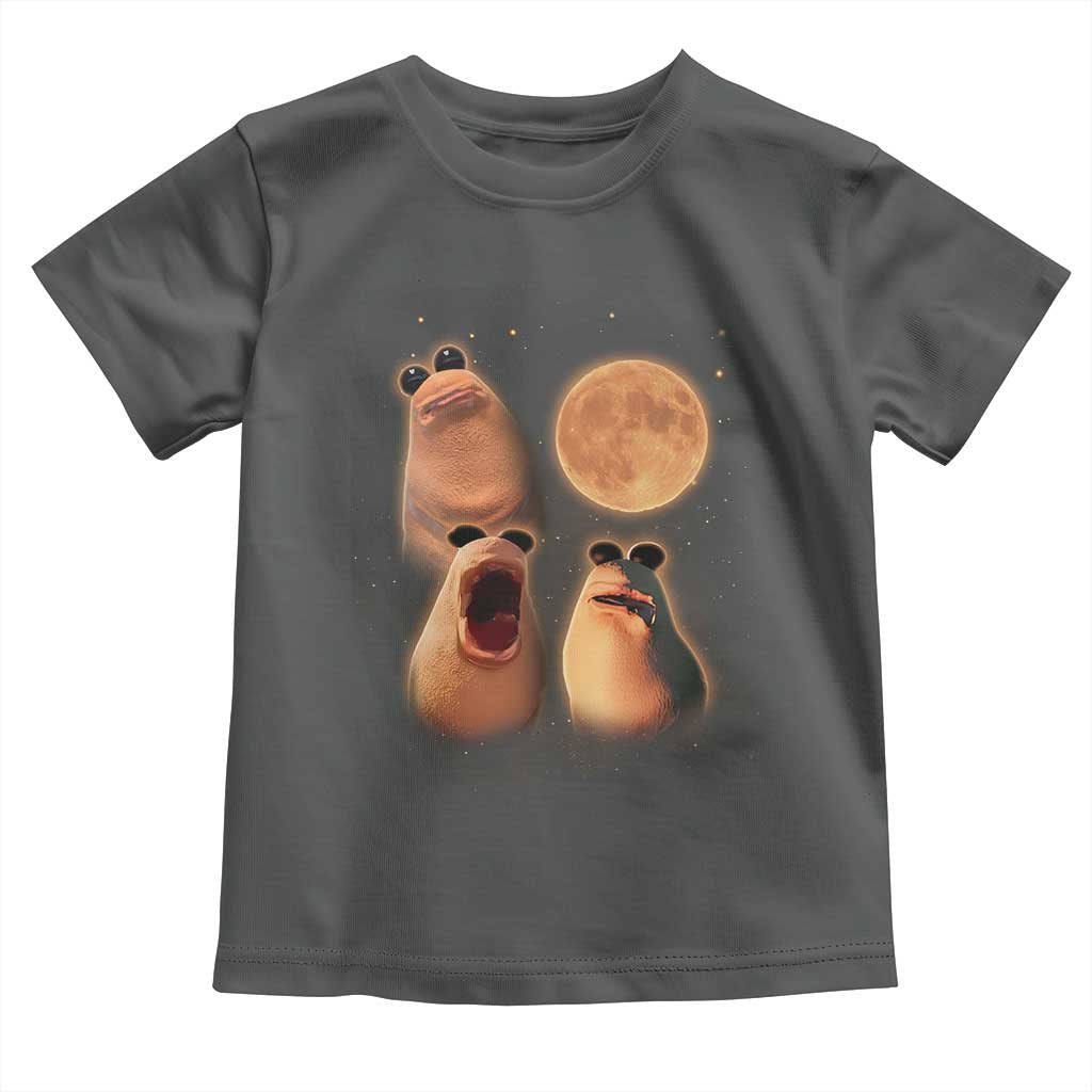 Marcus The Worm Meme Toddler T Shirt Funny Howling At Moon TS14 Dark Heather Print Your Wear