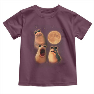 Marcus The Worm Meme Toddler T Shirt Funny Howling At Moon TS14 Maroon Print Your Wear