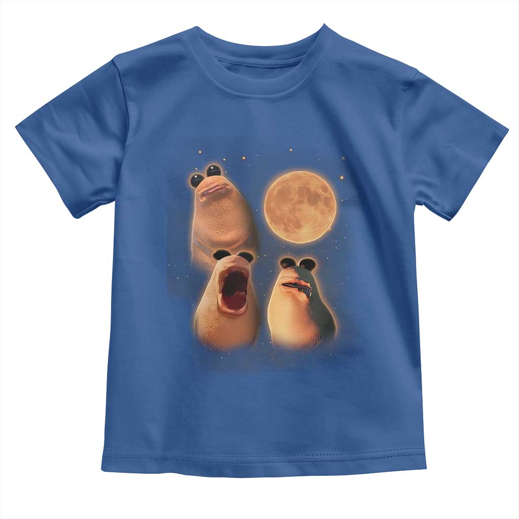Marcus The Worm Meme Toddler T Shirt Funny Howling At Moon TS14 Royal Blue Print Your Wear