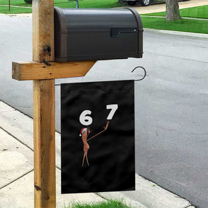 67 Six Seven Christmas Garden Flag Marcus The Worm Meme - Print Your Wear