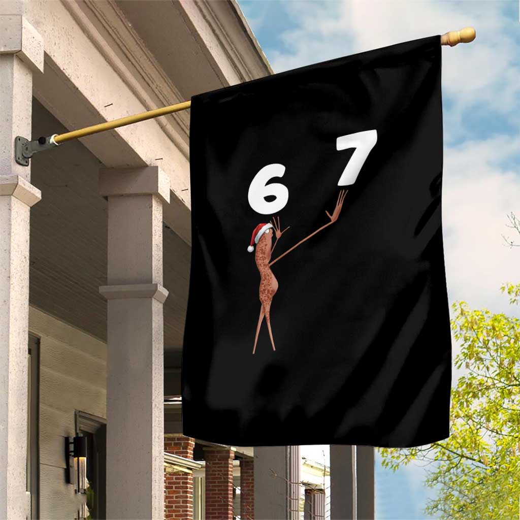 67 Six Seven Christmas Garden Flag Marcus The Worm Meme TS14 Print Your Wear