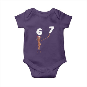 67 Six Seven Christmas Baby Onesie Marcus The Worm Meme TS14 Purple Print Your Wear