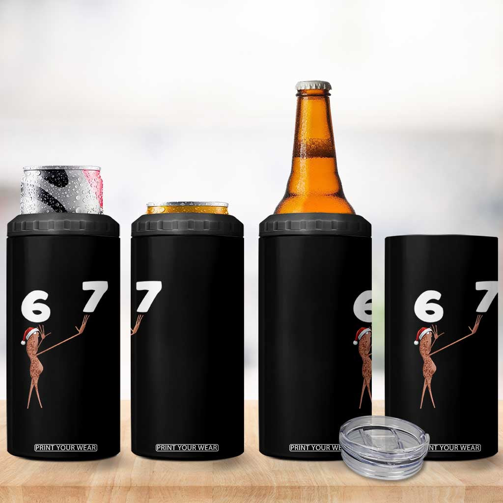 67 Six Seven Christmas 4 in 1 Can Cooler Tumbler Marcus The Worm Meme TS14 Print Your Wear