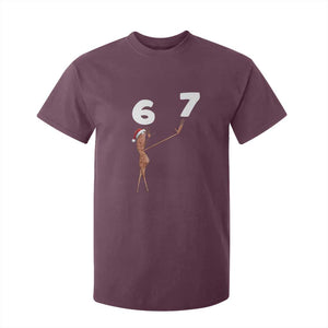 67 Six Seven Christmas T Shirt For Kid Marcus The Worm Meme TS14 Maroon Print Your Wear