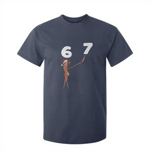 67 Six Seven Christmas T Shirt For Kid Marcus The Worm Meme TS14 Navy Print Your Wear