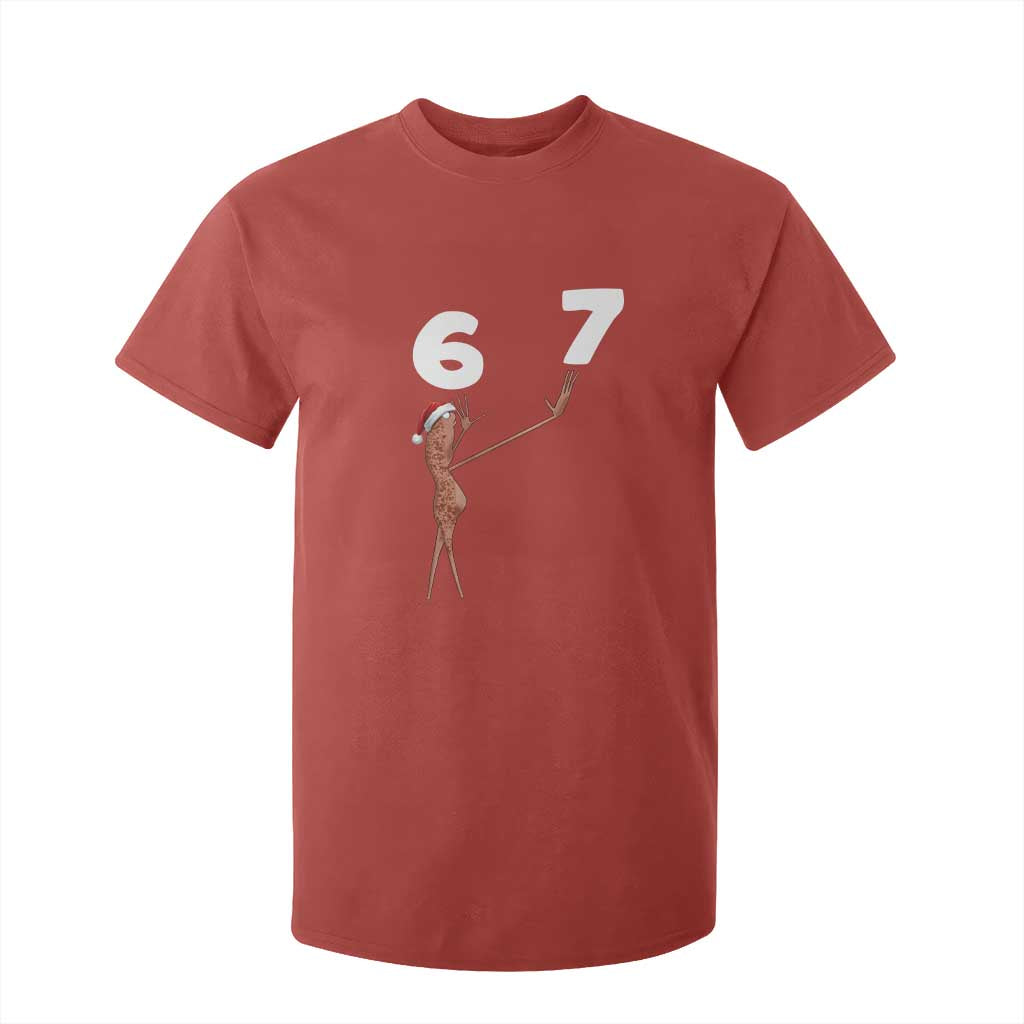 67 Six Seven Christmas T Shirt For Kid Marcus The Worm Meme TS14 Red Print Your Wear