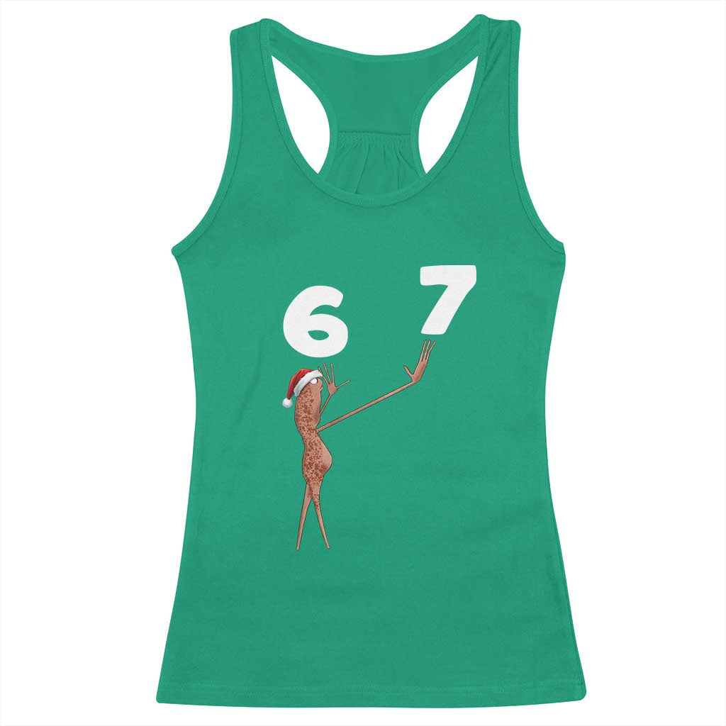 67 Six Seven Christmas Racerback Tank Top Marcus The Worm Meme TS14 Irish Green Print Your Wear