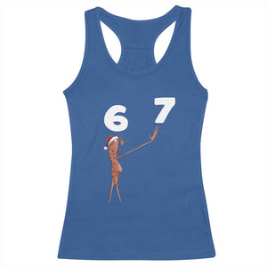 67 Six Seven Christmas Racerback Tank Top Marcus The Worm Meme TS14 Royal Blue Print Your Wear