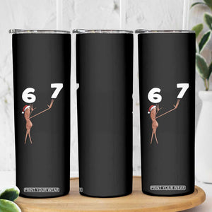 67 Six Seven Christmas Skinny Tumbler Marcus The Worm Meme TS14 Print Your Wear