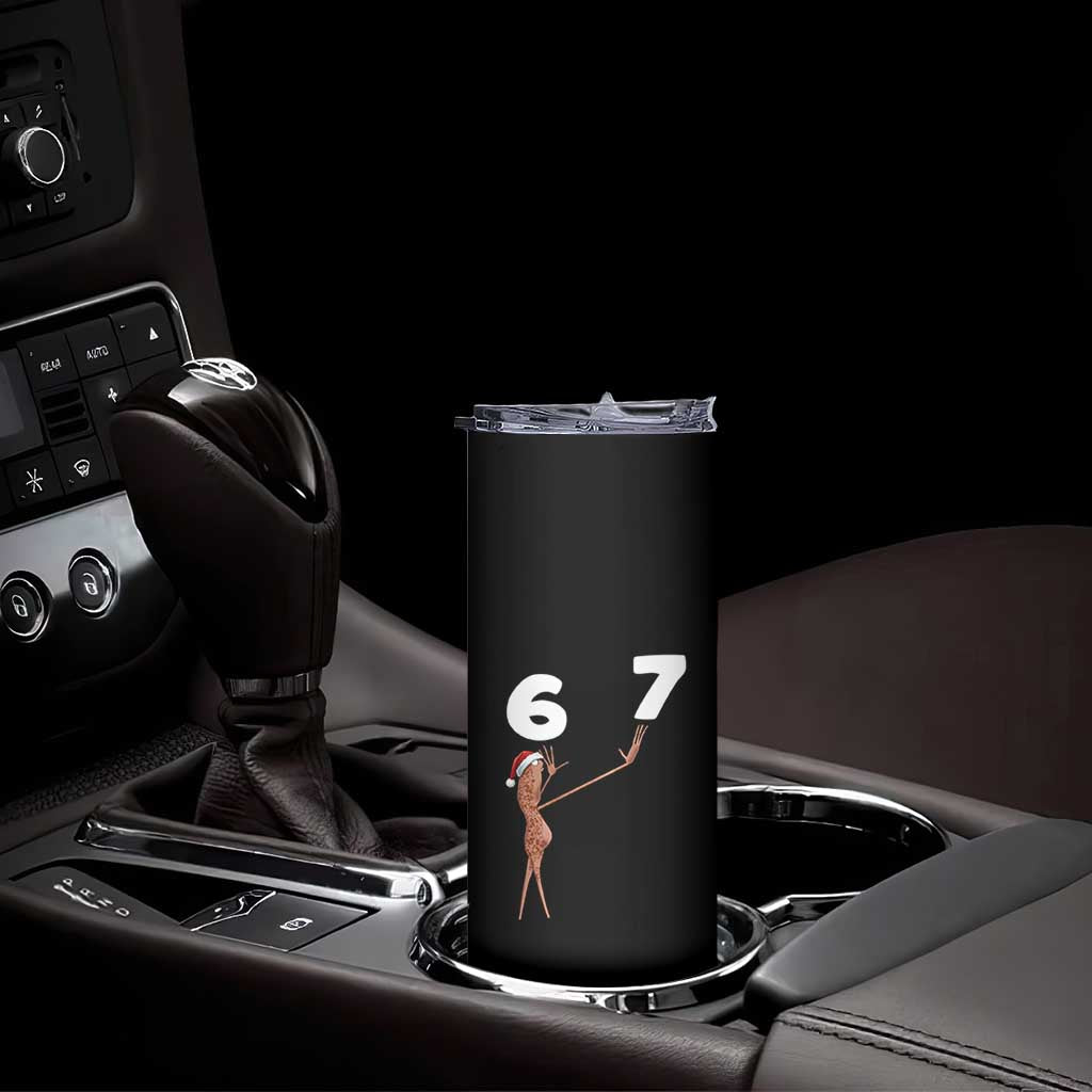 67 Six Seven Christmas Skinny Tumbler Marcus The Worm Meme TS14 Print Your Wear