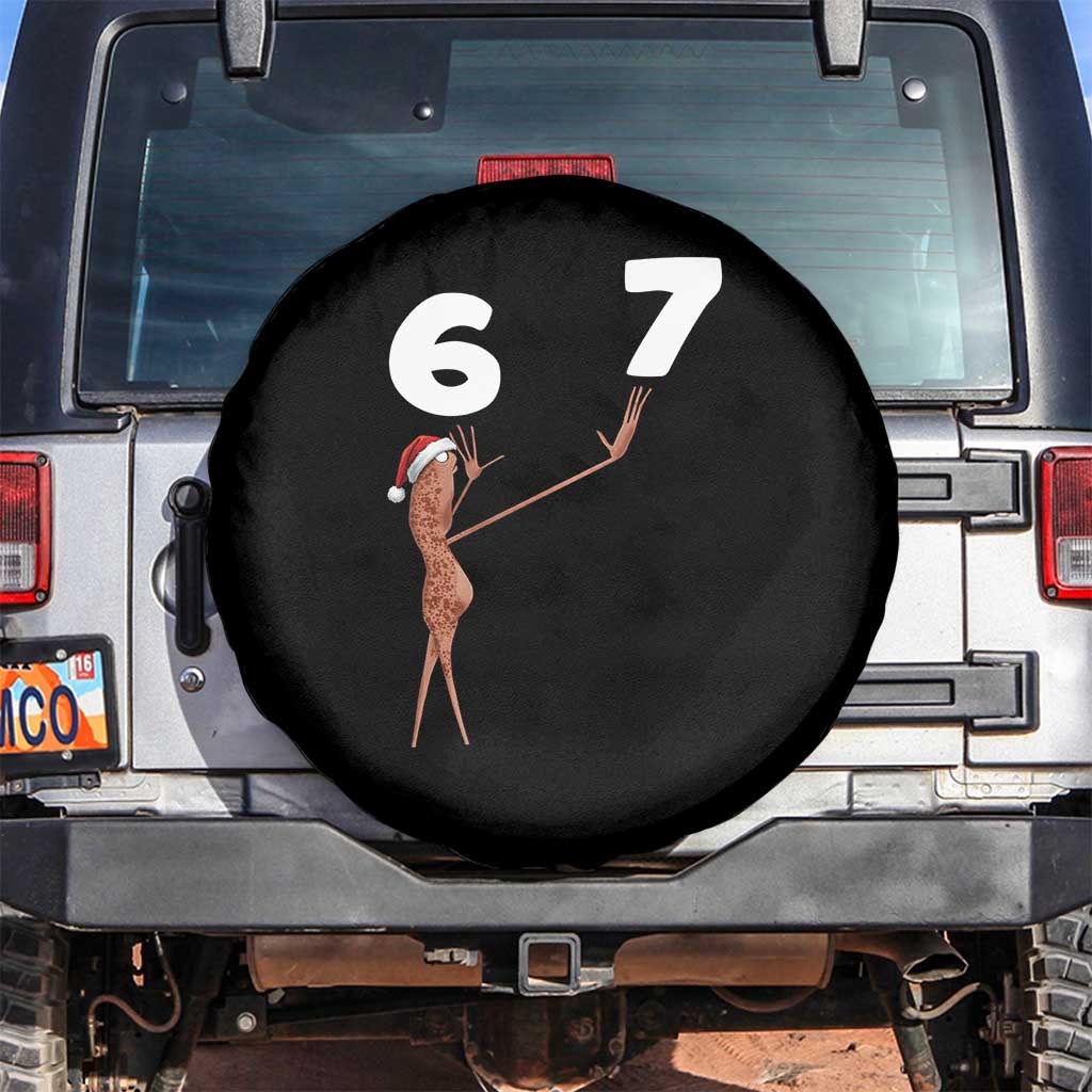 67 Six Seven Christmas Spare Tire Cover Marcus The Worm Meme TS14 No hole Black Print Your Wear