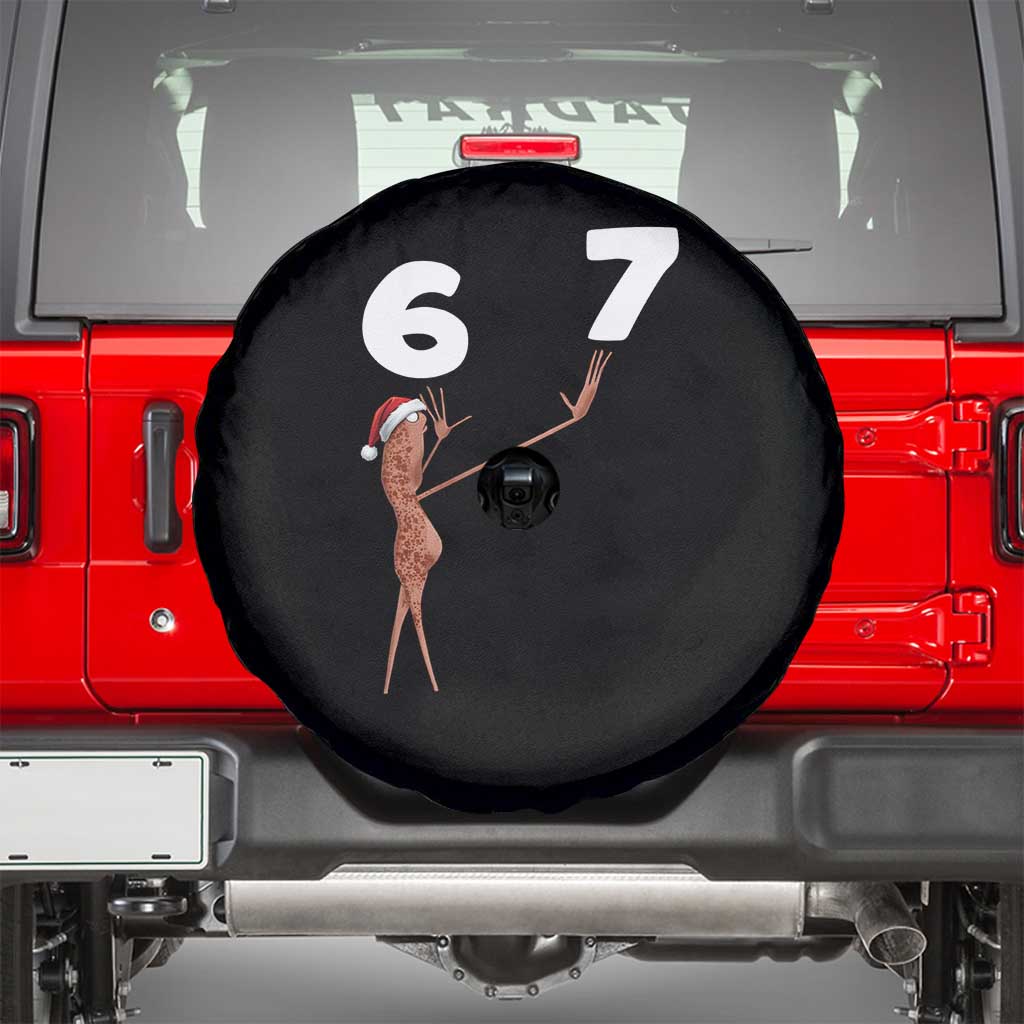 67 Six Seven Christmas Spare Tire Cover Marcus The Worm Meme TS14 Black Print Your Wear