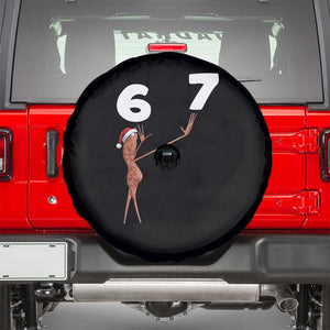 67 Six Seven Christmas Spare Tire Cover Marcus The Worm Meme TS14 Black Print Your Wear