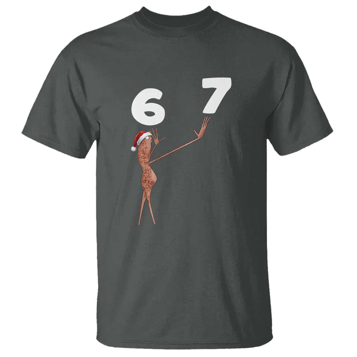 67 Six Seven Christmas T Shirt Marcus The Worm Meme TS14 Dark Heather Print Your Wear