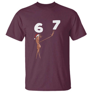 67 Six Seven Christmas T Shirt Marcus The Worm Meme TS14 Maroon Print Your Wear