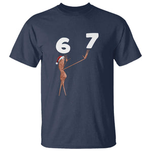 67 Six Seven Christmas T Shirt Marcus The Worm Meme TS14 Navy Print Your Wear