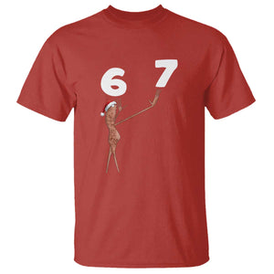 67 Six Seven Christmas T Shirt Marcus The Worm Meme TS14 Red Print Your Wear