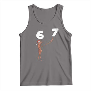 67 Six Seven Christmas Tank Top Marcus The Worm Meme TS14 Deep Heather Print Your Wear