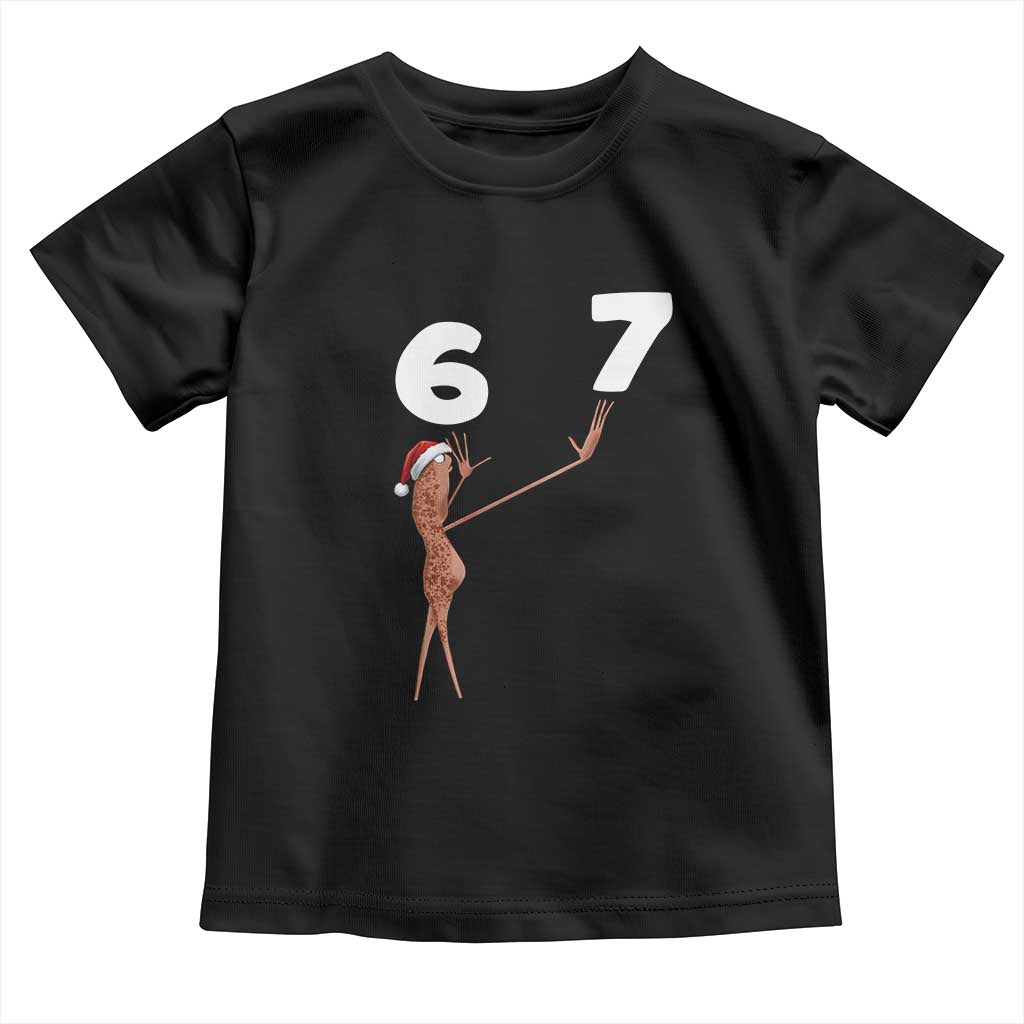 67 Six Seven Christmas Toddler T Shirt Marcus The Worm Meme TS14 Black Print Your Wear