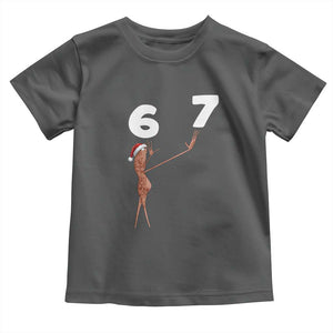 67 Six Seven Christmas Toddler T Shirt Marcus The Worm Meme TS14 Dark Heather Print Your Wear