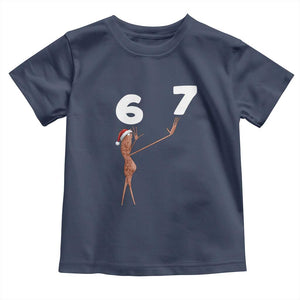67 Six Seven Christmas Toddler T Shirt Marcus The Worm Meme TS14 Navy Print Your Wear