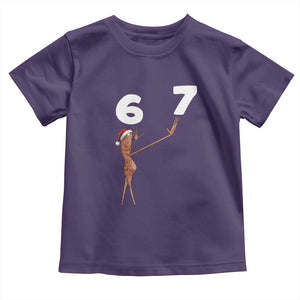 67 Six Seven Christmas Toddler T Shirt Marcus The Worm Meme TS14 Purple Print Your Wear