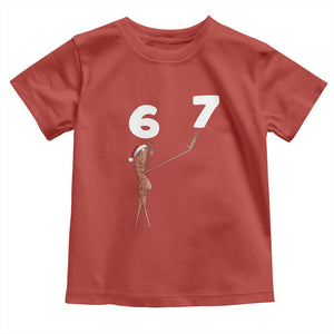 67 Six Seven Christmas Toddler T Shirt Marcus The Worm Meme TS14 Red Print Your Wear