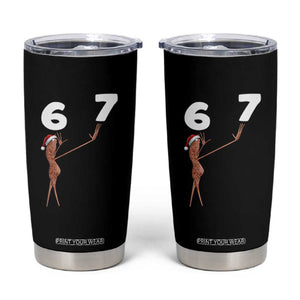 67 Six Seven Christmas Tumbler Cup Marcus The Worm Meme - Print Your Wear
