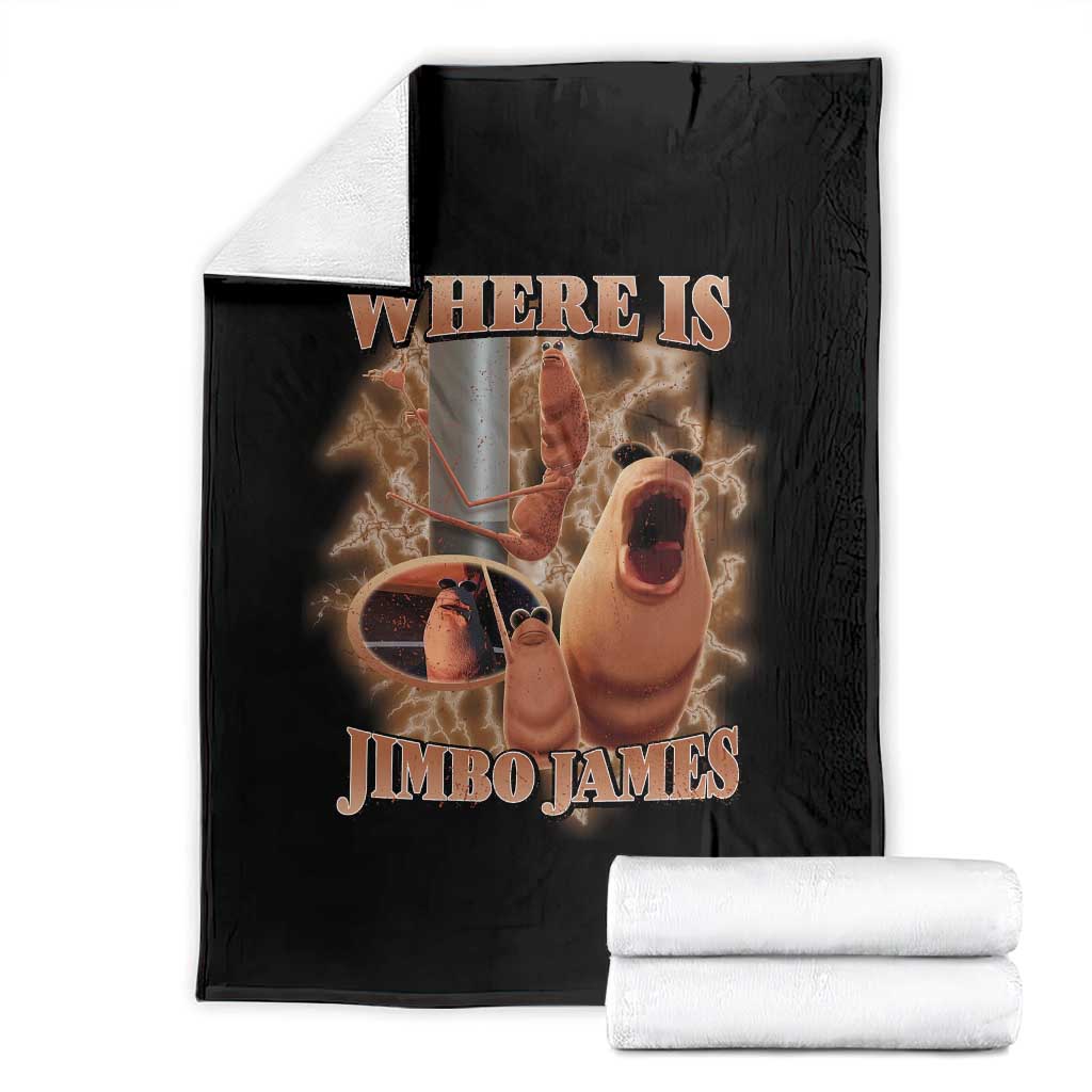 Marcus The Worm Meme Throw Blanket Where Is Jimbo James TS14 Black Print Your Wear
