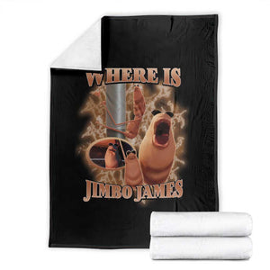 Marcus The Worm Meme Throw Blanket Where Is Jimbo James TS14 Black Print Your Wear