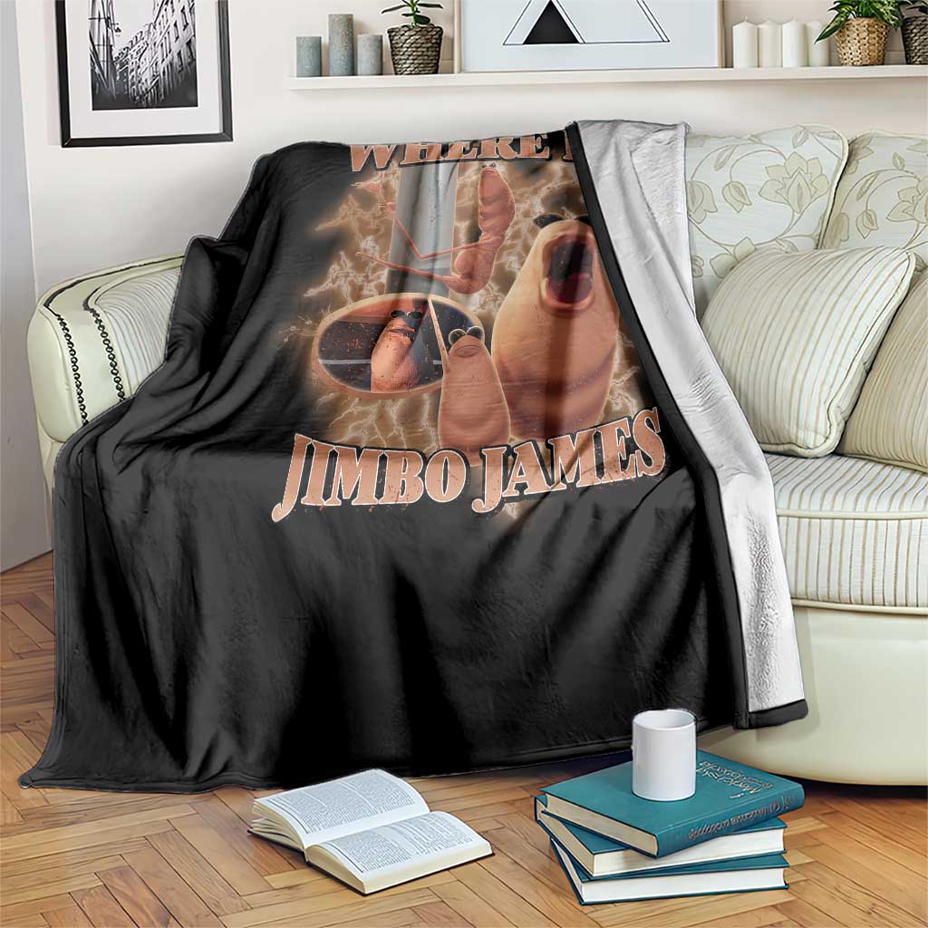 Marcus The Worm Meme Throw Blanket Where Is Jimbo James TS14 Print Your Wear