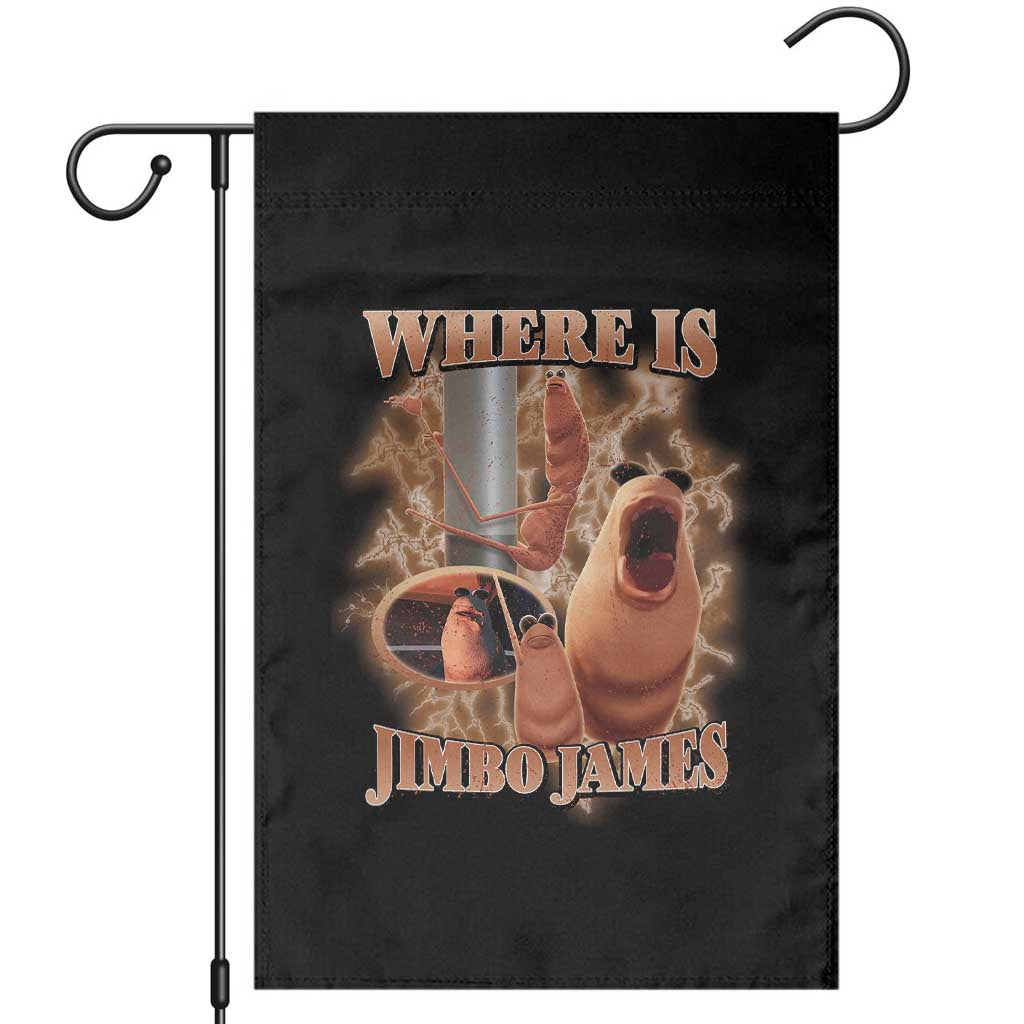 Marcus The Worm Meme Garden Flag Where Is Jimbo James TS14 Black Print Your Wear