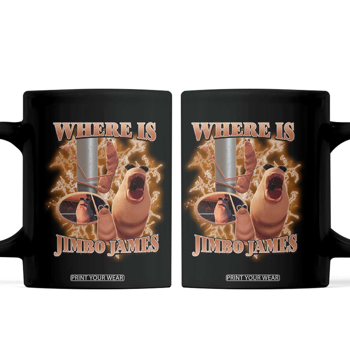 Marcus The Worm Meme Coffee Mug Where Is Jimbo James TS14 Black Print Your Wear