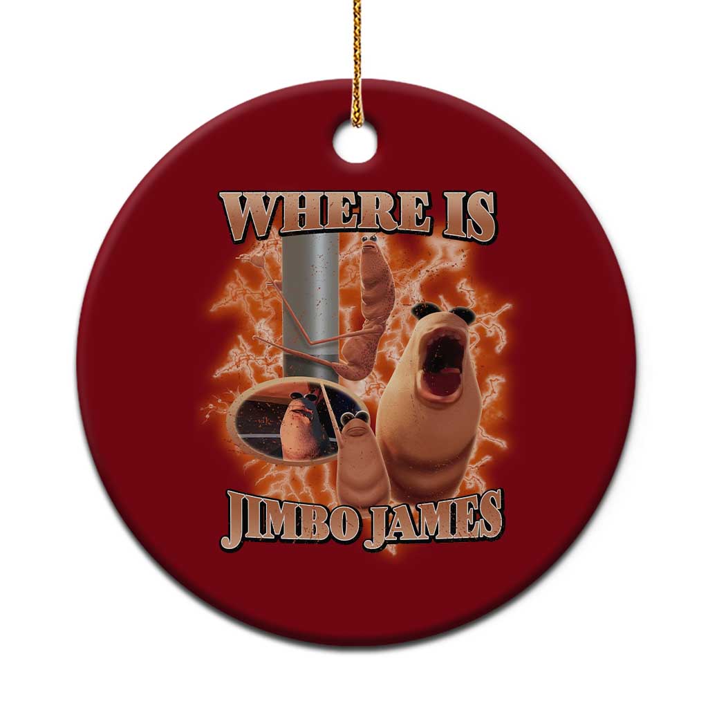 Marcus The Worm Meme Ceramic Ornament Where Is Jimbo James TS14 1pc Red Print Your Wear