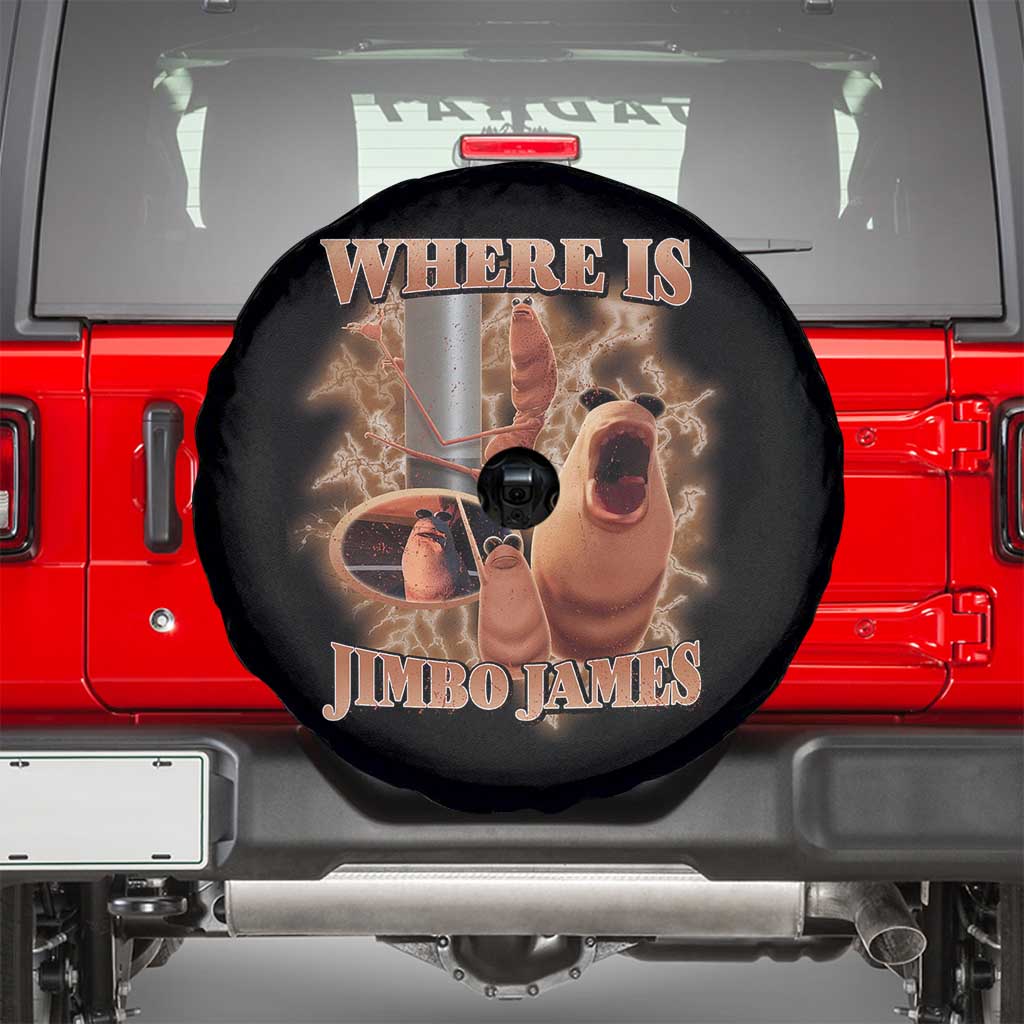 Marcus The Worm Meme Spare Tire Cover Where Is Jimbo James TS14 Black Print Your Wear