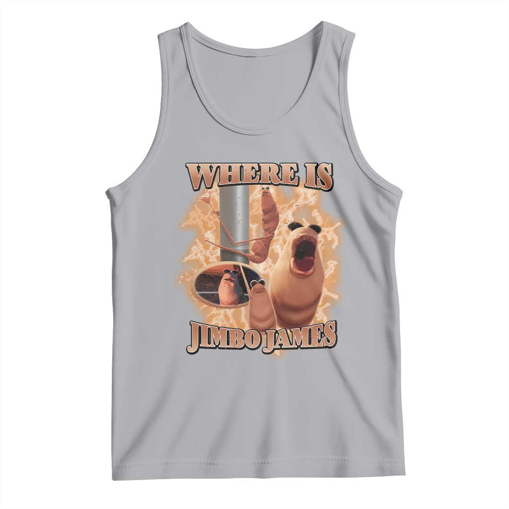 Marcus The Worm Meme Tank Top Where Is Jimbo James TS14 Athletic Heather Print Your Wear