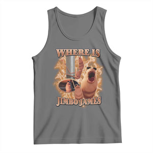 Marcus The Worm Meme Tank Top Where Is Jimbo James TS14 Black Heather Print Your Wear